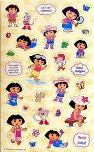 Maxi DORA THE EXPLORER PHRASES Sandylion Stickers *VINTAGE* - Picture 1 of 1