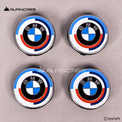 4 Stemmi Adesivi Neri M Sport Per Cerchi BMW - Compatibili, Fregio Da 16x7 Cm