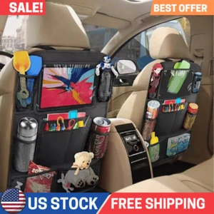 Car Auto Seat Back Multi-Pocket Storage Bag Organizer Holder Travel Hanger 2pcs - Picture 1 of 6