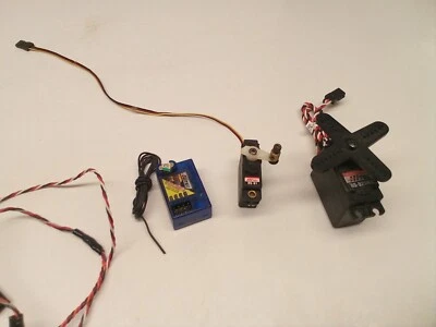 Vintage Hitec HFS-04MG FM Receiver, HS525MG & HS-81 Servos RC Airplanes - Image 1 of 4