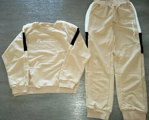 girls NEW 2 PC PANTS TOP LONG SLEEVE TAN FEMME size 130 USA 8 spring wear SHEIN - Picture 1 of 1