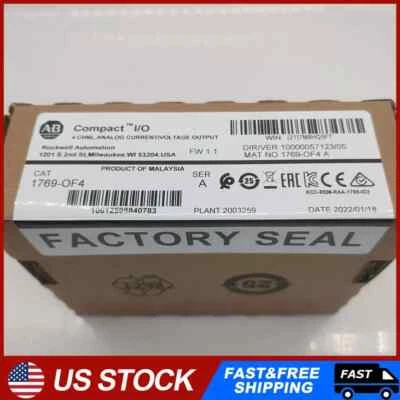 New Sealed Allen-Bradley 1769-OF4 /A Analog Output Module CompactLogix 1769OF4 - Image 1 of 4