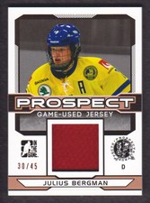 2014-15 ITG Draft Prospects Hockey Jersey Bronze #PGU-16 Julius Bergman 30/45