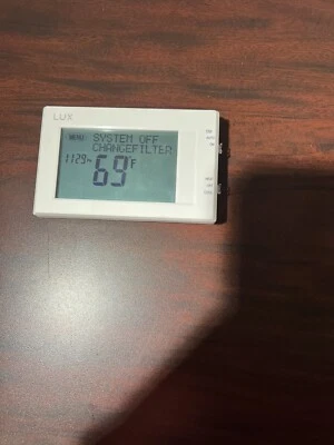 Lux TX9600TS Touchscreen Programmable Thermostat - White - Image 1 of 4