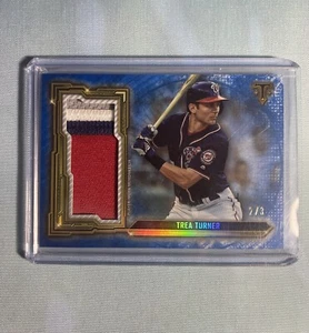 Trea Turner/3 2020 Topps Triple Threads Jumbo Parche Reliquias 🔥Nacionales #SJR-TTU - Imagen 1 de 2