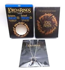 The Lord of the Rings Trilogy Blu-ray w/ Ring Necklace Walmart Exclusive 
