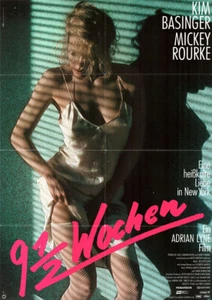 9 1/2 Wochen ORIGINAL A1 Kinoplakat Kim Basinger / Mickey Rourke / Ch. Baranski - Picture 1 of 1