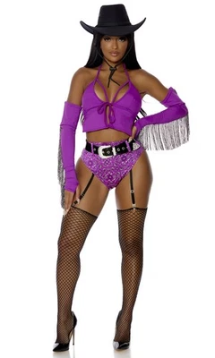 Disfraz de vaquera de sombra occidental para adulto y mujer disfraces religiosos  Foto 1 de 3