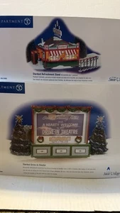 Dépt 56 Stardust Drive-In Théâtre & Support de Rafraîchissement avec Boîte & Accessoires LIRE - Photo 1/24