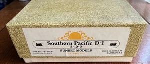 Sunset Models Southern Pacific D-1 2-10-0 Loco w/ Tender Unpainted Brass - HO - Picture 1 of 6