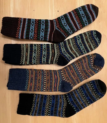 Calcetines nórdicos Arvid - 4 pares grandes unisex Foto 1 de 2