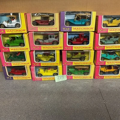 Matchbox Models Of yesteryear. Job Lot (225) Full Set 16 Cars In Pink/yellow Box - Image 1 of 4
