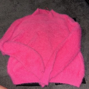 Maglione Vestique Pink Cosmos Cable Knit Cropped Boxy donna taglia S maglia grossa - Foto 1 di 2