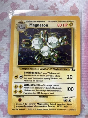Pokemon Karte Magneton 11/62 Fossil Holo Rare TCG Englisch - Bild 1 von 4
