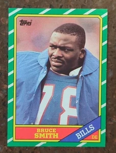 1986 Topps Football #389 Bruce Smith HOF Rookie RC - Picture 1 of 2