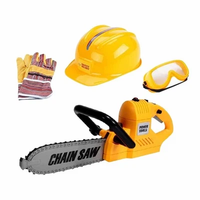 Kids Electric Chainsaw Toy Playset Role Play Accessories Electric Tool with - image 1 of 4