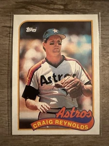 Craig Reynolds 1989 Topps 428 Houston Astros Baseball Card - Picture 1 of 2