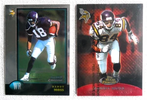 1998-99 Bowman Chrome Topps Finest /500 Randy Moss Rookie Card Lot 2 - Bild 1 von 2