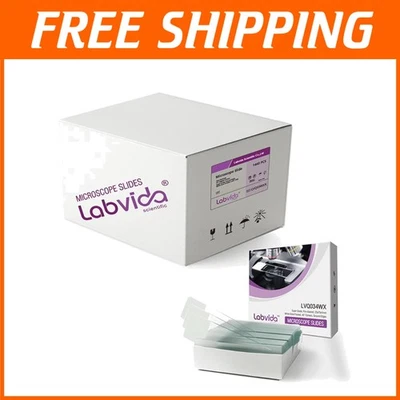 Diapositivas de microscopio esmerilado blanco de vidrio súper grado Foto 1 de 4
