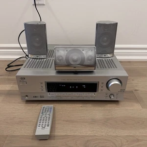 JVC RX-6042 5.1-Channel Receiver Bundle W/3 PCs Speakers & Remote Tested Work! - Picture 1 of 18