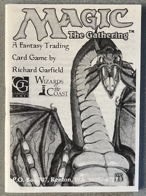 Magic The Gathering MTG 3rd Edition Revised Starter Deck Rule Book Booklet NICE - Image 1 of 3