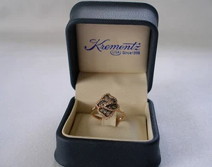 KREMENTZ- .55 Ct. Champagne & White Diamond 14k Rose Gold Ring - Bild 1 von 11