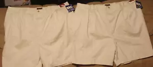 2 pair New with tags Men's Convington Khaki Shorts Size 50 big and tall pleated - Picture 1 of 10