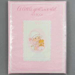 Vintage A Little Girl’s World Her Book 1978 Gibson Greeting Cards Baby Book - Picture 1 of 10