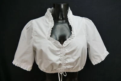 Gr.40 Dirndlbluse weiß Bluse für Dirndl Stoiber Baumwollmischung Spitze B11703 - Bild 1 von 4