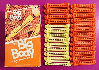 Toni Big Body Curver Assortment Hair Curlers Rollers 26 Vintage 1980s Gillette - Image 1 of 4