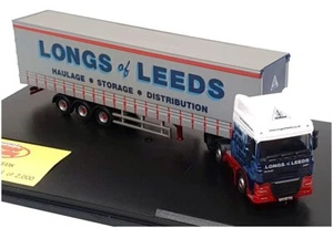 Oxford Diecast 1/76 Scale DAF07CS - DAF Truck & Trailer (Longs of Leeds) - Picture 1 of 5