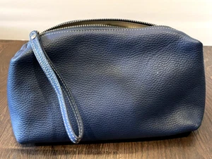 Garuglieri Luxury Travel Bag Organizer Toiletry Unisex Bag Made in Italy Blue - Picture 1 of 5