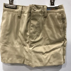 Lands' End Girls School Uniform Active Chino Short Khaki Size 5 - Picture 1 of 3