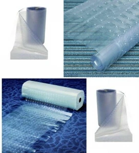 Clear Carpet Protector Guard Runner Plastic Vinyl Hallway Anti Non-Slip Mat Roll - Picture 1 of 3