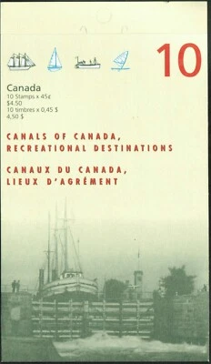 Canada sc#1734a Canals, Booklet Bk208b, Mint-NH - Image 1 of 4