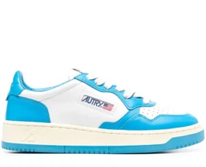 AUTRY MEDALIST 01 LOW WHITE/COBALT BLUE SNEAKERS DAMEN SCHUHE AULWWB26 - Picture 1 of 5