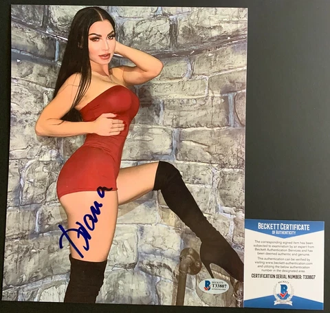 Diana Sparks Autographed 8x10 Photo Signed Hot Sexy Model With Beckett COA Cover