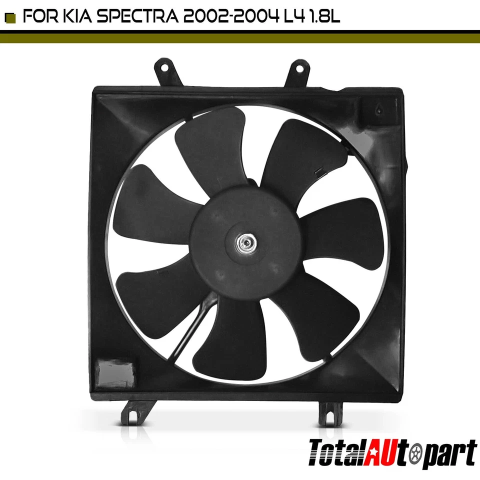 1x Ventilador de radiador individual con conjunto de cubierta para Kia Spectra 2002 2003 2004 1,8 L Foto 1 de 4