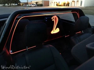 NEUF FORD MUSTANG 05-14 RESTRICTEUR DE VENT pare-brise DEL éclairage accessoire écran - Photo 1 sur 12