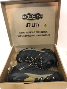 Keen Lansing Mid WP 1018079EE Black Work Boots Steel Toe Sz 8.5, 10, 10.5, 13 EE - Picture 1 of 11