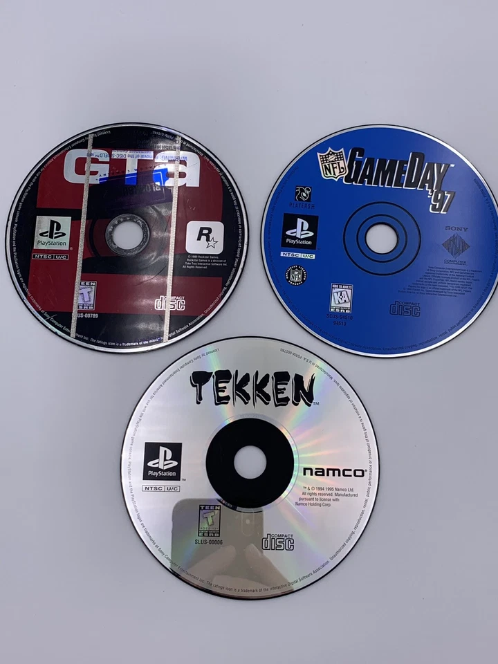 Playstation Game Bundle - 3 Juegos - GTA, TEKKEN, Game Day 97 Foto 1 de 1