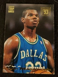 1993 JAMAL MASHBURN / Topps Stadium Club #220 - Dallas Mavericks - Picture 1 of 2