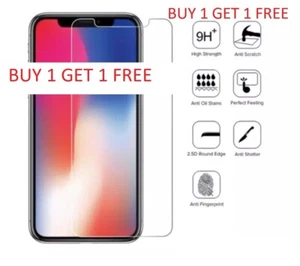 Szkło hartowane Ochraniacz ekranu do iPhone 14 13 12 11 Pro Max Mini Plus - Zdjęcie 1 z 1