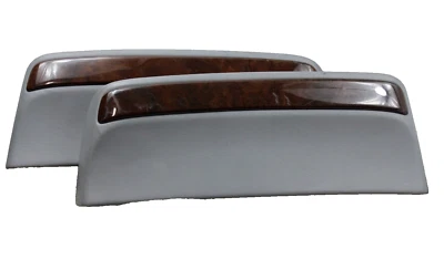  FUNDAS TRASERAS ASIENTO DELANTERO BMW E38 750IL 740I 740IL PANELES MADERA GRANO MOLDURAS GRIS Foto 1 de 4