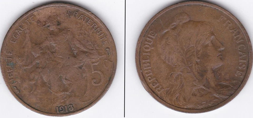 5  centimes  1913 - Photo 1/1