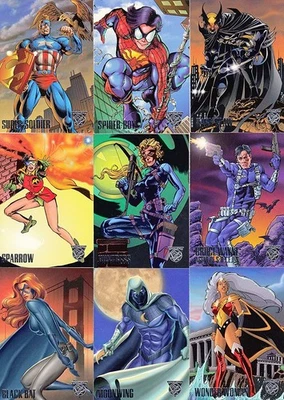 Amalgam 1996 Fleer/Skybox Complete Base Card Set of 90 MARVEL - Image 1 of 3