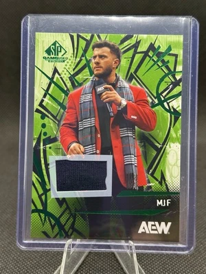 2025 UD SP Game Used AEW MJF #27 Green Memorabilia Relic - Image 1 of 2