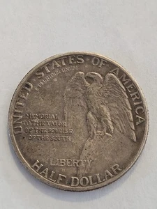 1925 Stone Mountain Commemorative Half Dollar 50C, XF+ , Toned SHIPS FREE - Picture 1 of 6