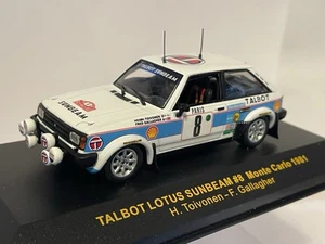 1/43 IXO RAC038 TALBOT SUNBEAM LOTUS RALLY MONTE CARLO 1981 HENRI TOIVONEN - Foto 1 di 2
