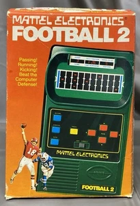 Mattel Classic Football 2 Handheld 1978 Electronic Video Game 1050 W/ Box Manual - Picture 1 of 21